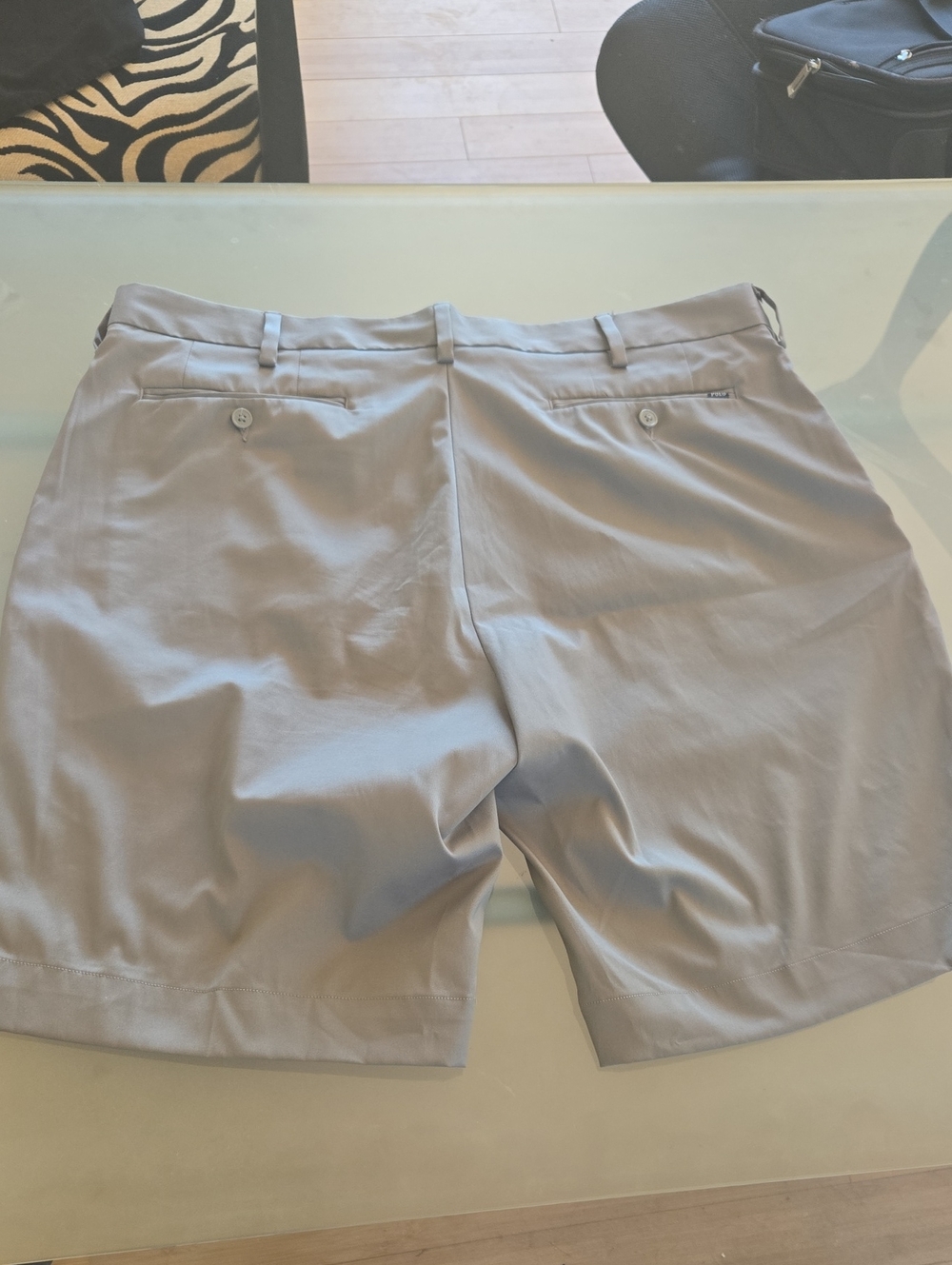 Polo by Ralph Lauren Light Gray Flat Front Performance Shorts